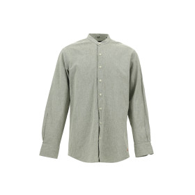 Long Sleeve Mandarin Collar...