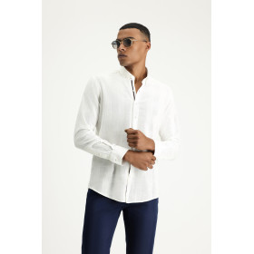 Long Sleeve Slim Fit Solid...