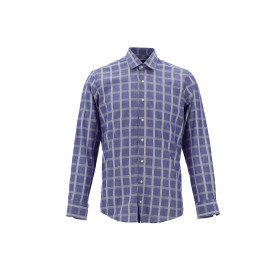 Long Sleeve Plaid Slim Fit...